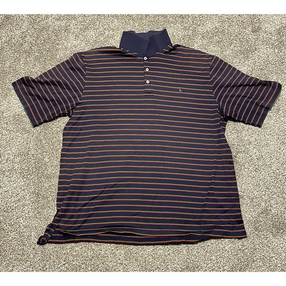 Ralph Lauren Other - Polo‎ Golf Ralph Lauren Polo Shirt Blue With Stripes XL Pima Cotton Made In Peru